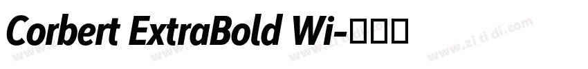 Corbert ExtraBold Wi字体转换